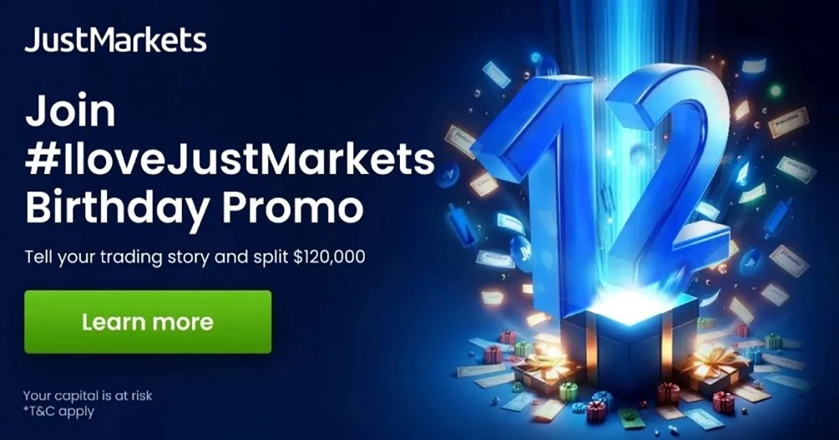 JustMarkets Birthday Live Contest with $120000 Cash